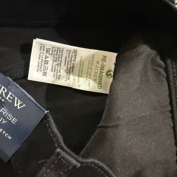 NWT J. Crew 8" Mid-Rise Black Skinny Jean in Signature Stretch Size 26 - Picture 5 of 6